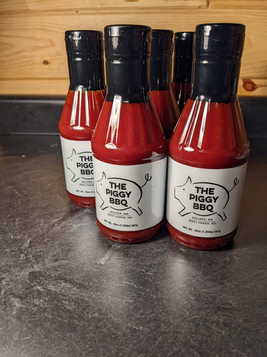 6Pack The Piggy BBQ Original Sauce Free Shipping